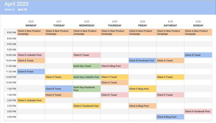 Building a Content Calendar