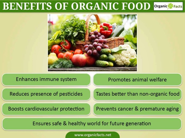 Organic food benefits